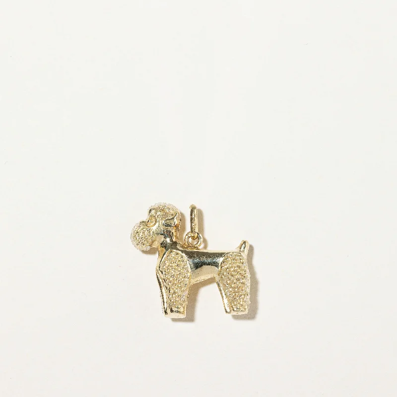 10k Yellow Gold Dog Charm