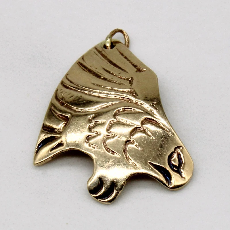 10k Yellow Gold Eagle Pendant