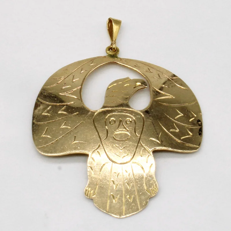 10k Yellow Gold Eagle Pendant