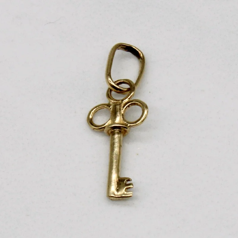 10k Yellow Gold Key Charm