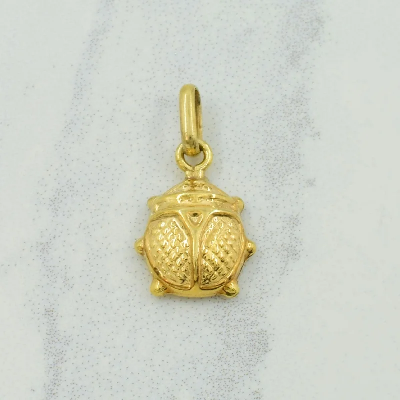 10k Yellow Gold Ladybug Charm |