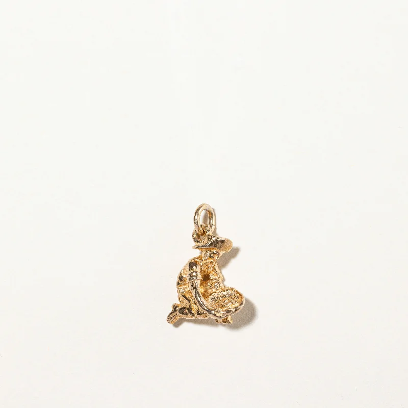 10k Yellow Gold Panner Charm