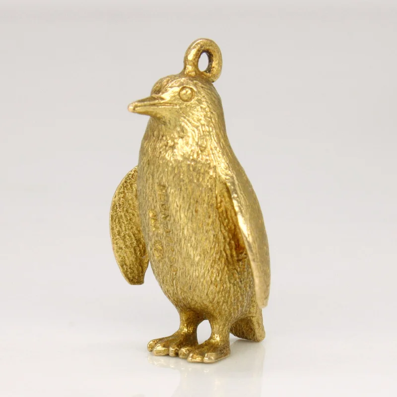 10k Yellow Gold Penguin Charm