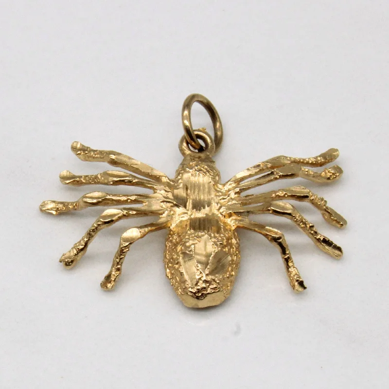 10k Yellow Gold Spider Pendant