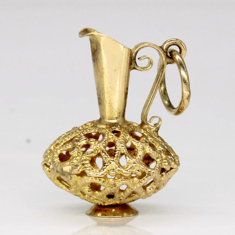 14k Yellow Gold Chalice Charm