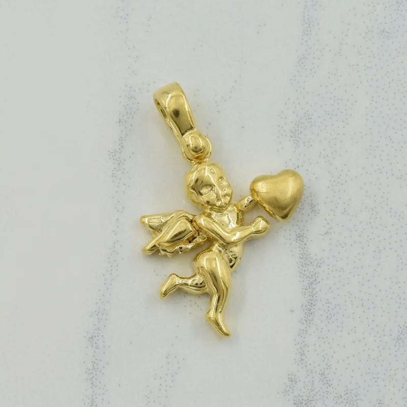 14k Yellow Gold Cupid Charm |