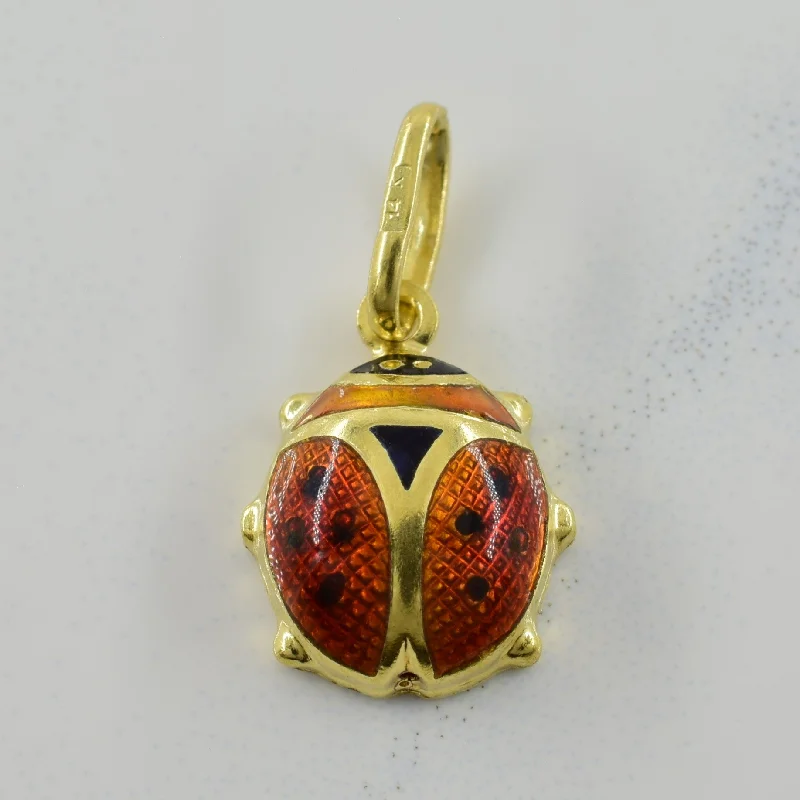 14k Yellow Gold Ladybug Charm |