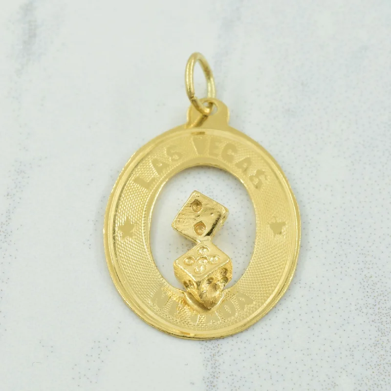 14k Yellow Gold Las Vegas Charm |