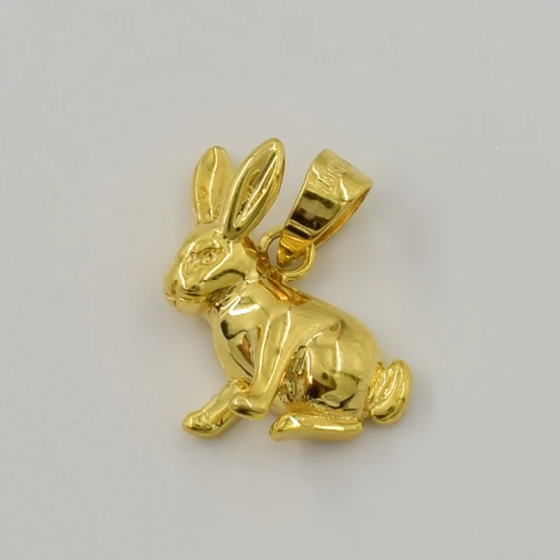 18k Yellow Gold Bunny Pendant |