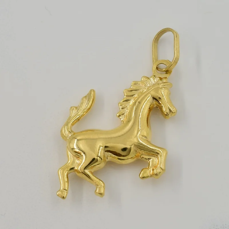 18k Yellow Gold Horse Charm |