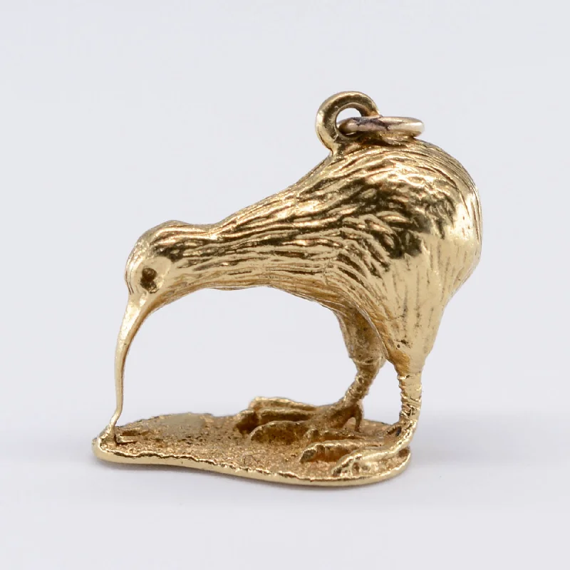 18k Kiwi Bird Charm