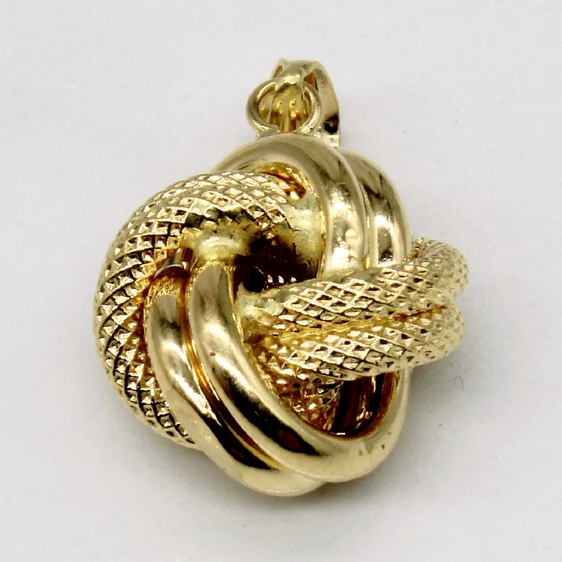 18k Yellow Gold Knot Pendant