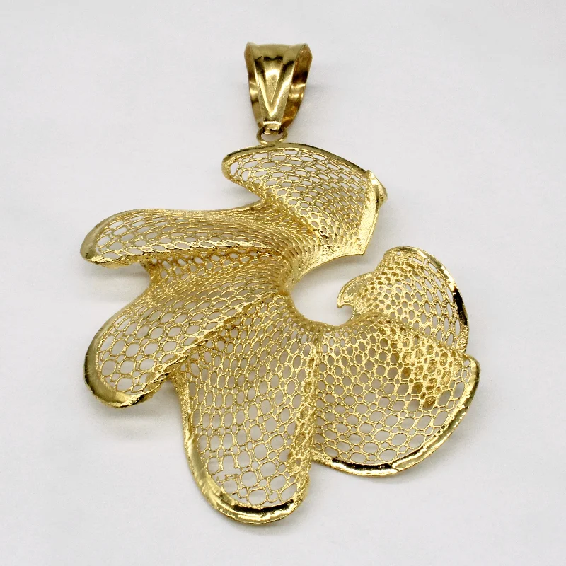 18k Yellow Gold Large Pendant