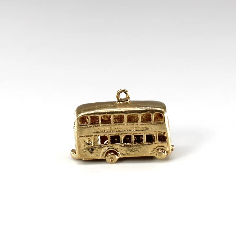 9k Yellow Gold Bus Pendant/ Charm