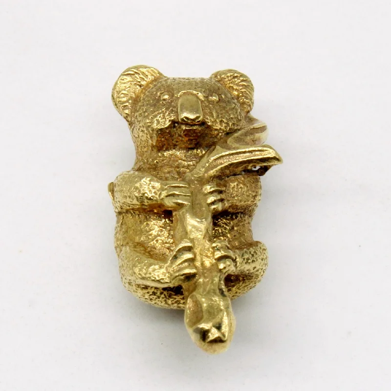 9k Yellow Gold Koala Bear Pendant