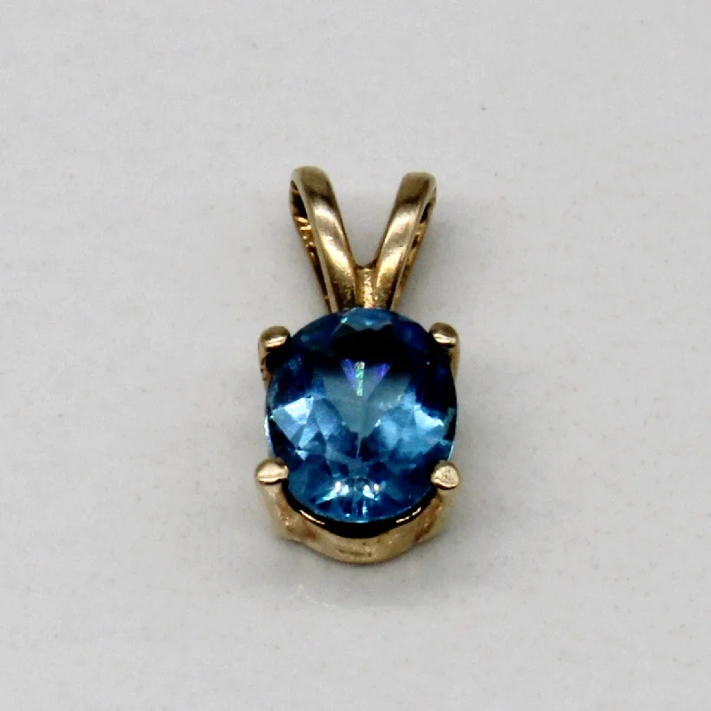 Blue Topaz Pendant | 0.80ct |