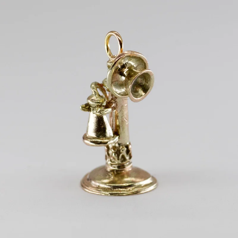 10k Candlestick Phone Charm