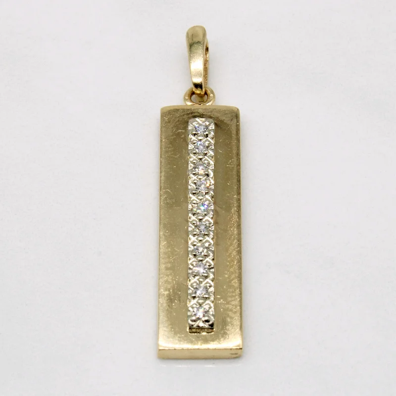 Diamond Colum Pendant | 0.10ctw |