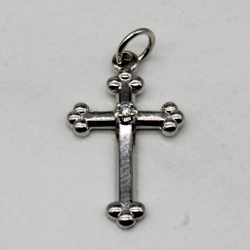 Diamond Cross Pendant | 0.01ct |