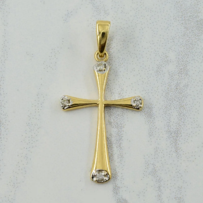 Diamond Cross Pendant | 0.04ctw |