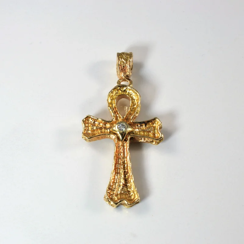 Diamond Ankh Pendant | 0.14ct |