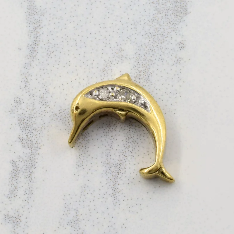 Diamond Dolphin Pendant | 0.03ctw |