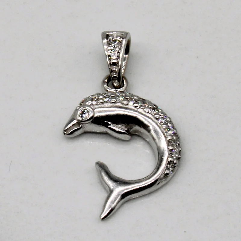 Diamond Dolphin Pendant | 0.10ctw |