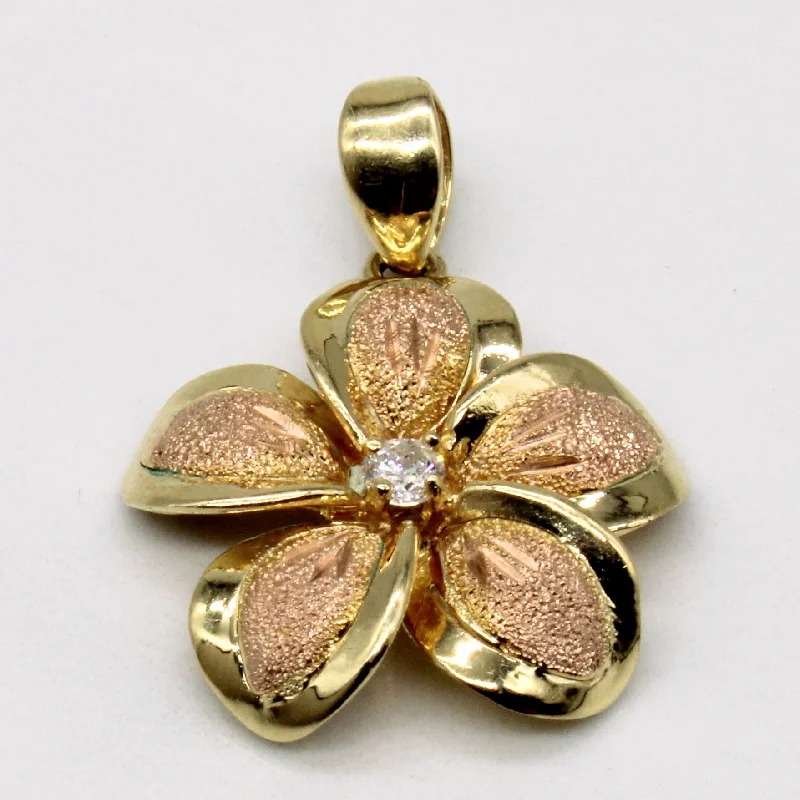 Diamond Flower Pendant | 0.09ct |