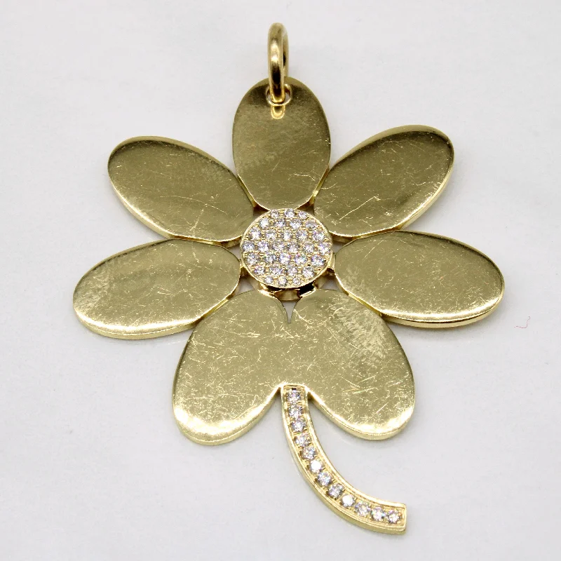 Diamond Flower Pendant | 0.42ctw |