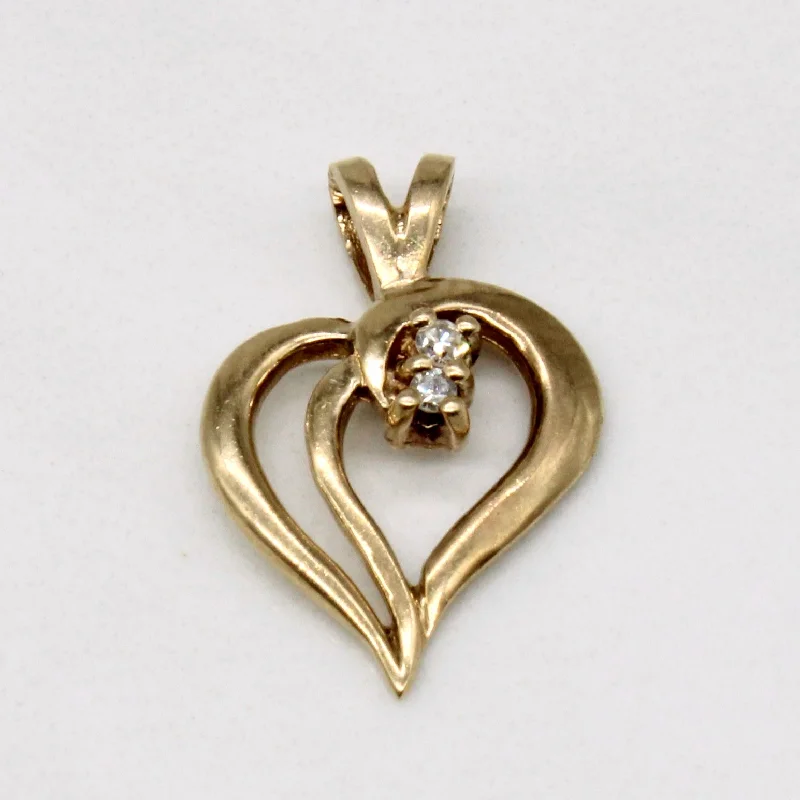 Diamond Heart Pendant | 0.02ctw |