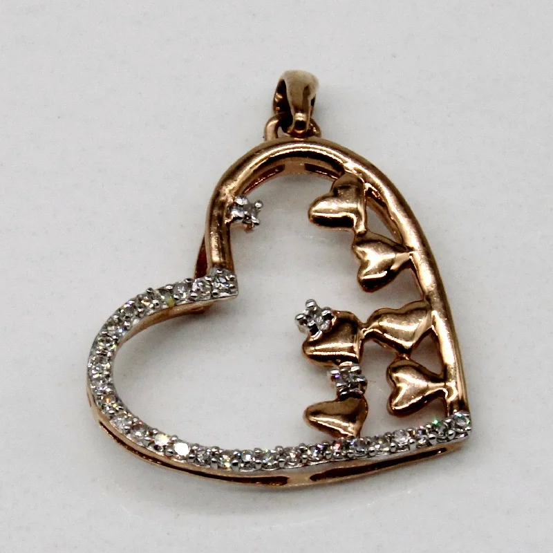 Diamond Heart Pendant | 0.08ctw |