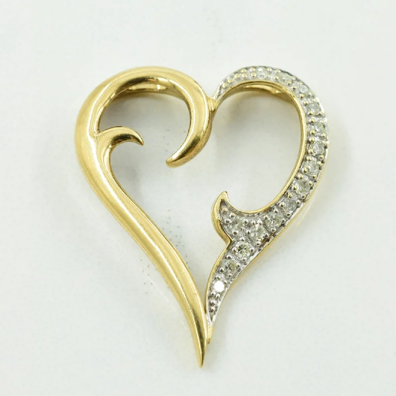 Diamond Heart Pendant | 0.09ctw |