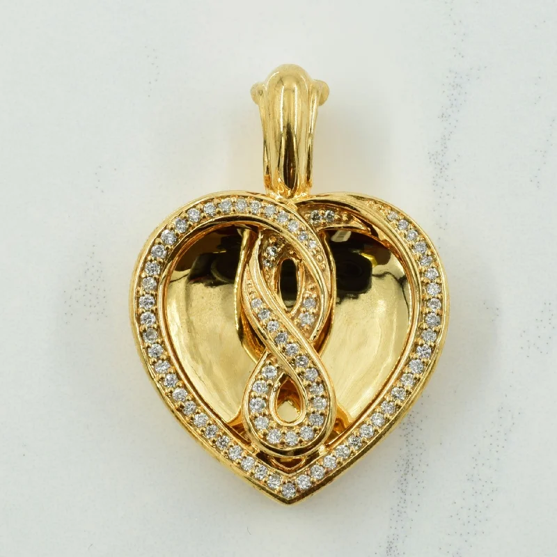 Diamond Infinity Heart Pendant | 0.34ctw |