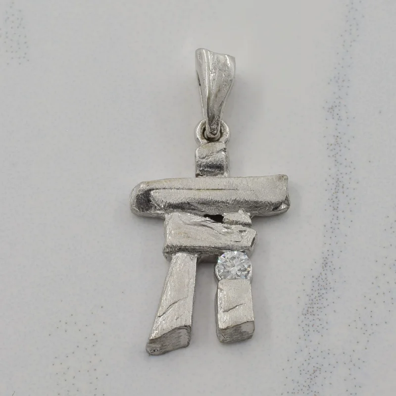 Diamond Inukshuk Pendant | 0.05ct |