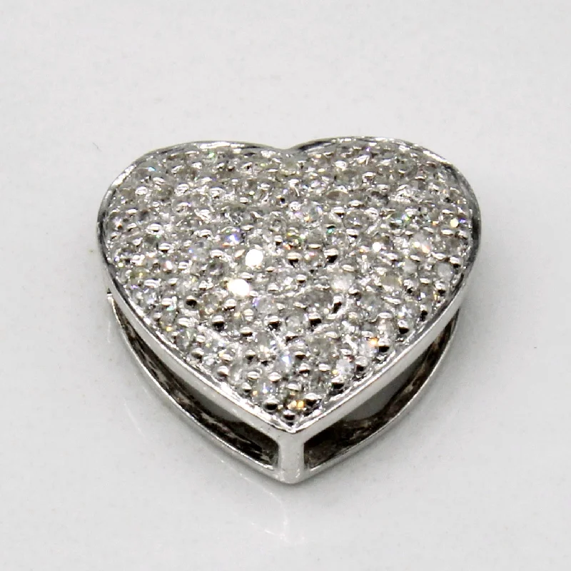 Diamond Pave Heart Pendant | 0.16ctw |