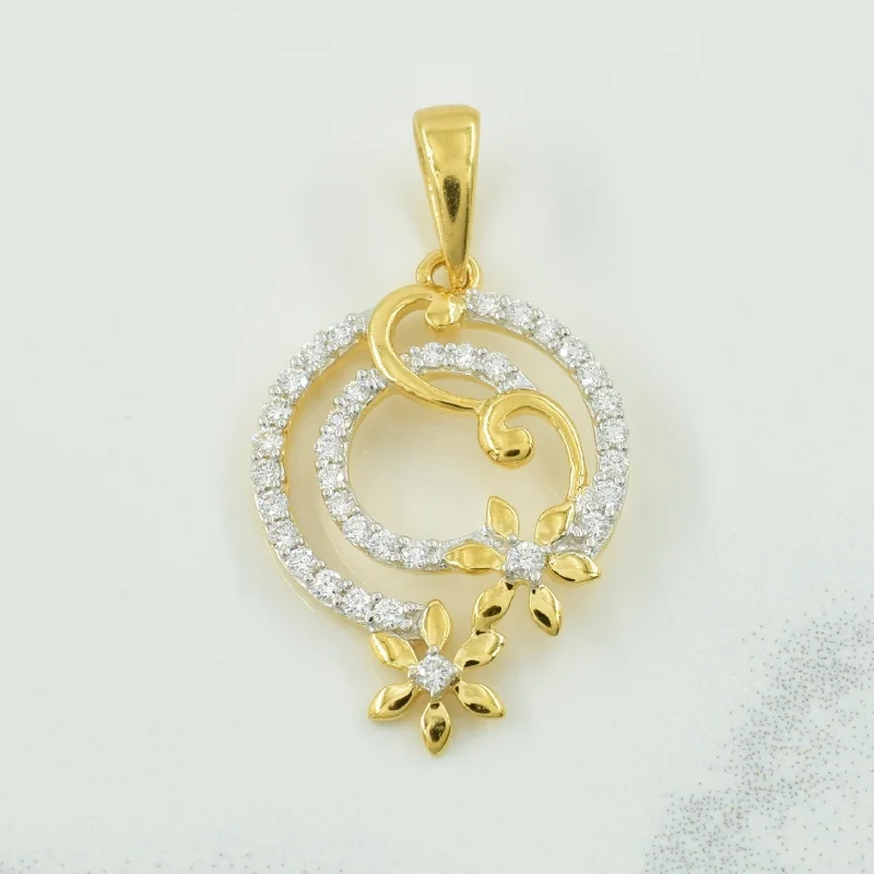 Diamond Floral Pendant | 0.22ctw |