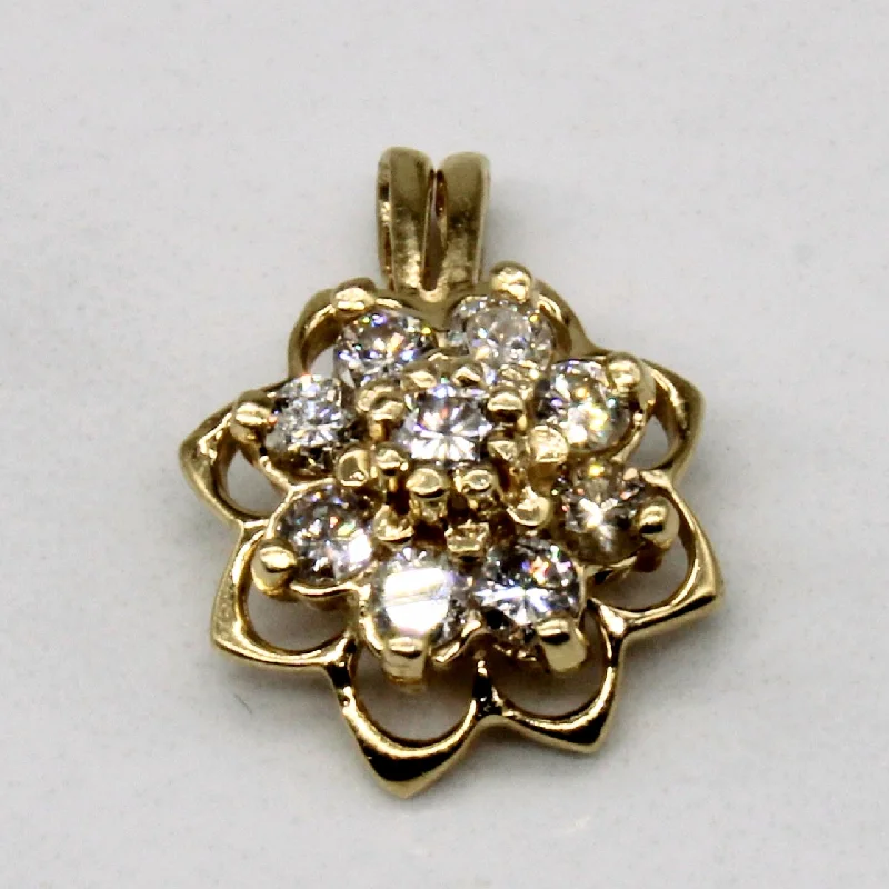 Cluster Set Diamond Pendant | 0.46ctw |