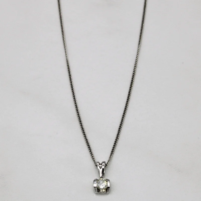 Diamond Pendant & Necklace | 0.15ct | 17" |