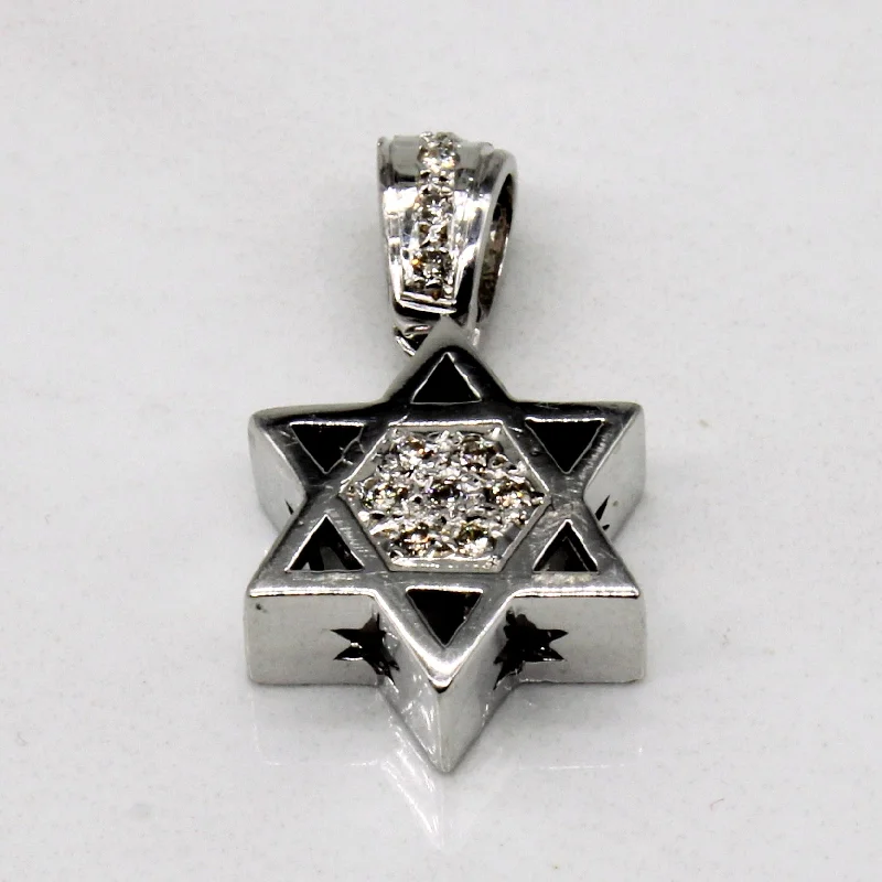 Diamond Star of David Pendant | 0.08ctw |