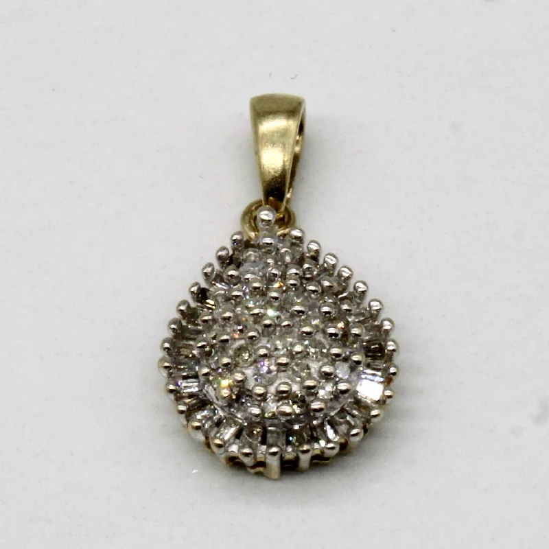 Diamond Tear Drop Pendant | 0.25ctw |