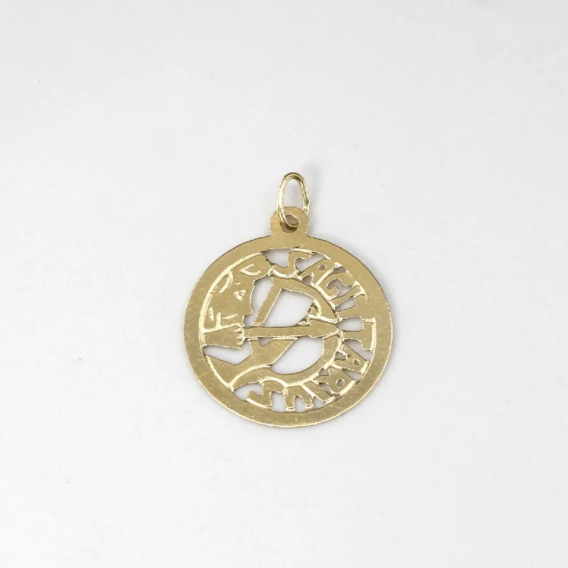 Gold Zodiac Sign Pendant