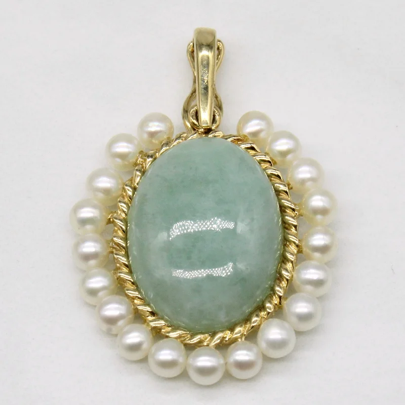 Jadeite & Peral Pendant | 11.50ct |