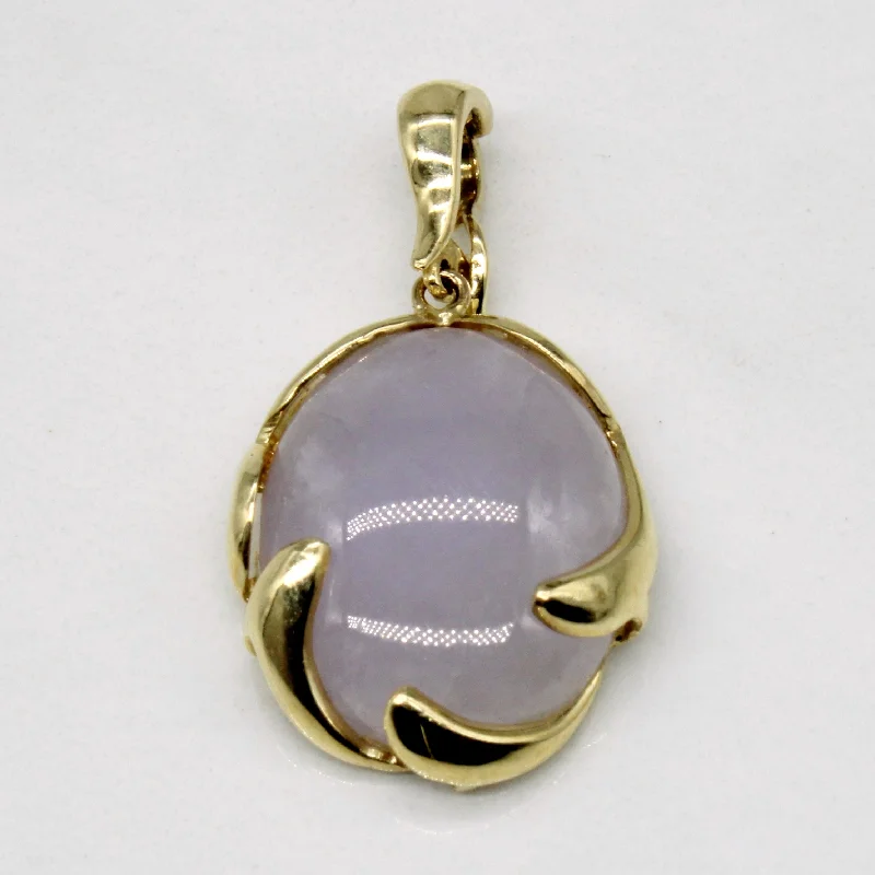 Lavender Jade 14k Pendant | 10.50ct |