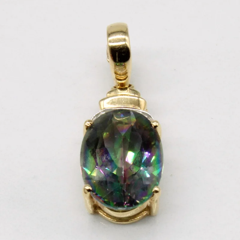 Mystic Topaz & Diamond Pendant | 6.45ct, 0.02ctw |