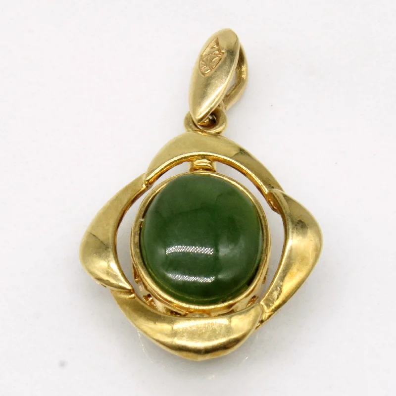 Opal Composite & Nephrite Spinning Pendant | 3.00ctw |