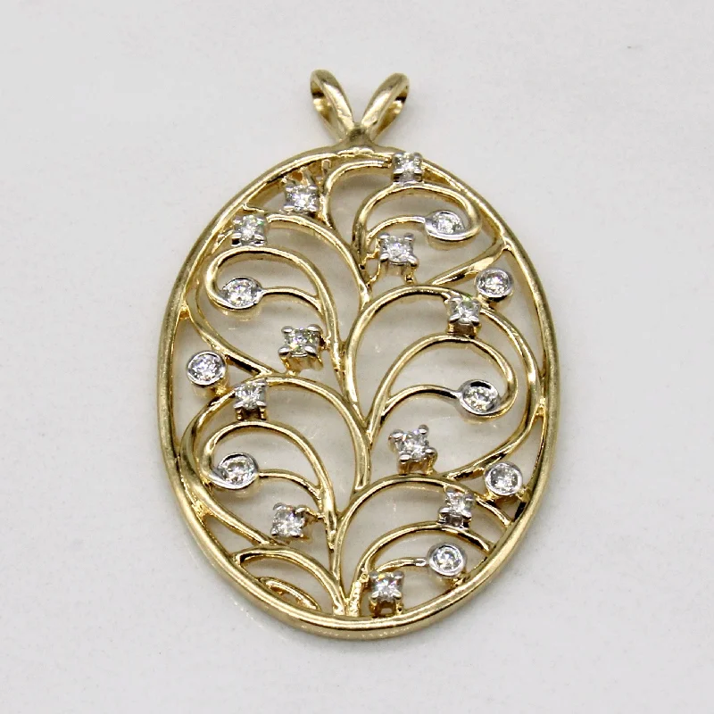 Ornate Diamond Pendant | 0.15ctw |