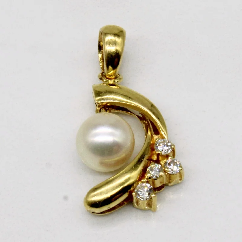 Pearl & Diamond Pendant | 0.11ctw |