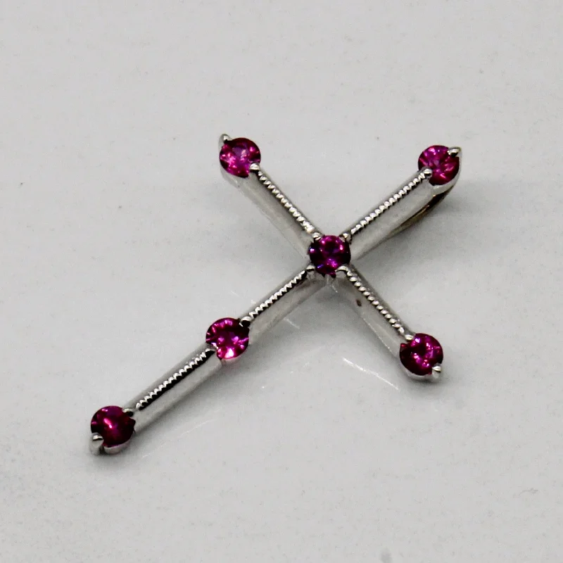 Ruby Cross Pendant | 0.15ctw |