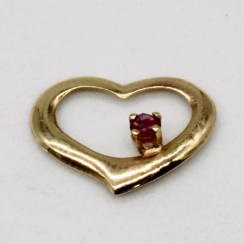 Ruby Heart Pendant | 0.02ct |