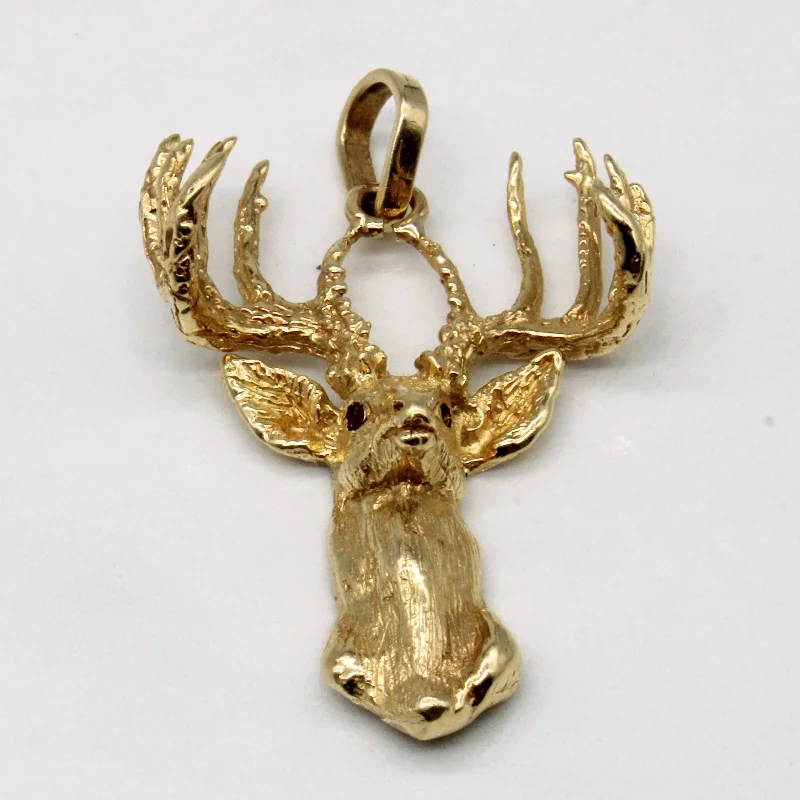 Ruby Stag Pendant | 0.02ctw |